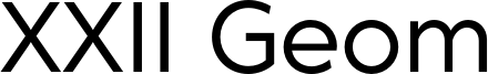 XXIIGeomDEMO-Regular.otf