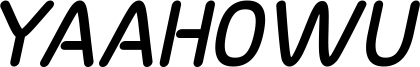 Yaahowu Thick Italic.ttf