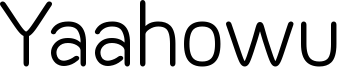 Yaahowu Font