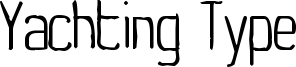 Yachting Type Font