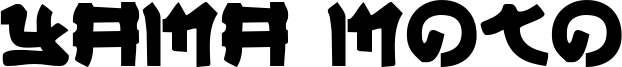 Yama Moto Font