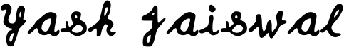 Yash Jaiswal Font