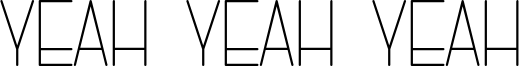 Yeah Yeah Yeah Font