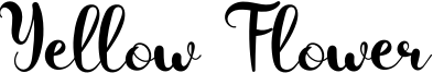 Yellow Flower Font