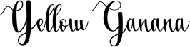 Yellow Ganana Font