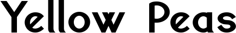 Yellow Peas Bold demo.ttf
