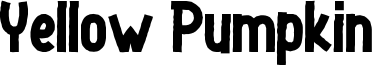 Yellow Pumpkin Font