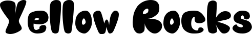 Yellow Rocks Font