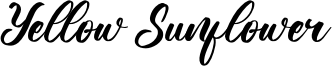 Yellow Sunflower Font