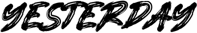 Yesterday Font