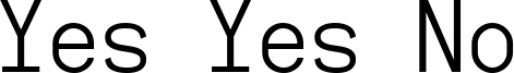 YesYesNo.ttf