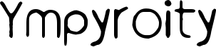 Ympyroity Font