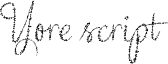 Yore script  Font
