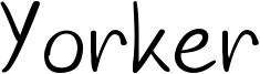 Yorker Font