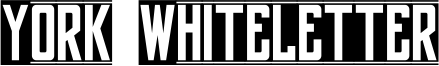 York Whiteletter Font