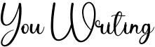You Writing Font
