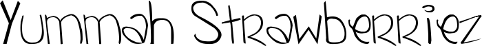 Yummah Strawberriez Font