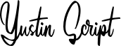 Yustin Script Font
