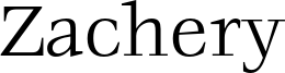 Zachery Font