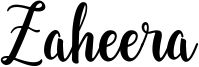 Zaheera Font