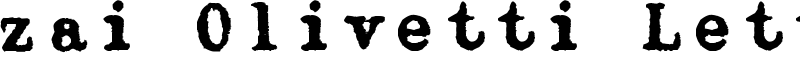 zai Olivetti Lettera 22 Typewriter Font
