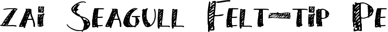 zai Seagull Felt-tip Pen Font