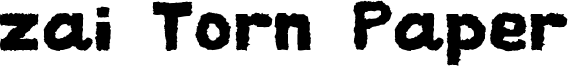zai Torn Paper Font