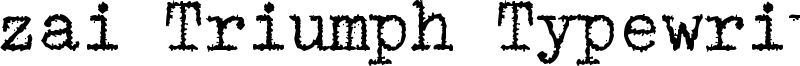 zai Triumph Typewriter Font