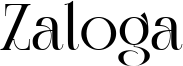 Zaloga Font