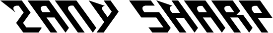 Zany Sharp Font