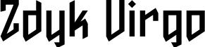 Zdyk Virgo Font
