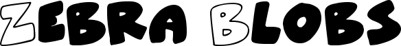 Zebra Blobs Font