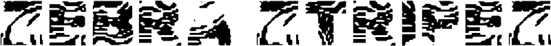 Zebra Ztripez Font