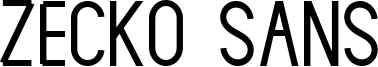 Zecko Sans Font