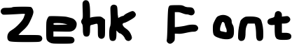 Zehk Font Font