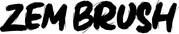 Zem Brush Font