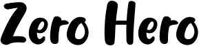 Zero Hero Font