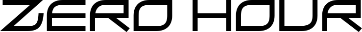 Zero Hour Font