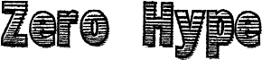 Zero Hype Font