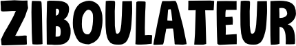 Ziboulateur Font