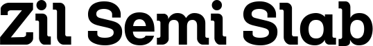 Zil Semi Slab Font