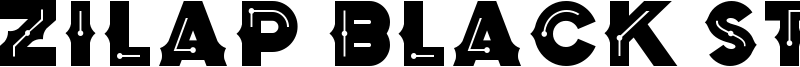 Zilap Black Storm Font