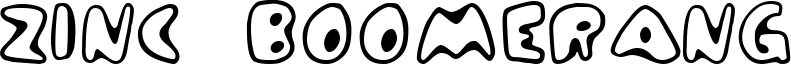 Zinc Boomerang Font