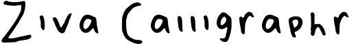Ziva Calligraphr Font