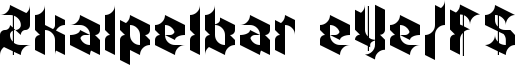 Zkalpelbar eYe/FS Font