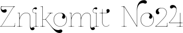 ZnikomitNo24.otf