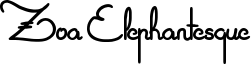 Zoa Elephantesque Font