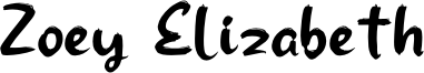 Zoey Elizabeth Font