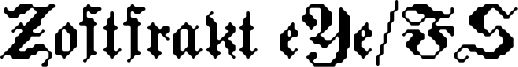 Zoftfrakt eYe/FS Font