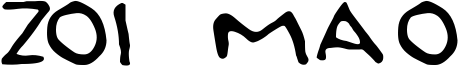 Zoi Mao Font
